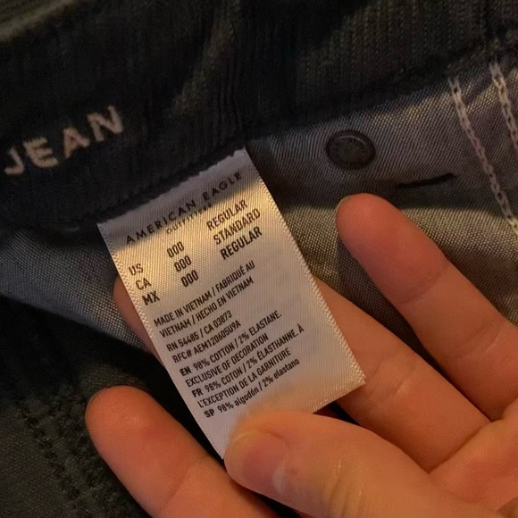 American Eagle Corduroy Stretch Trousers, Size 000 - Picture 7 of 12